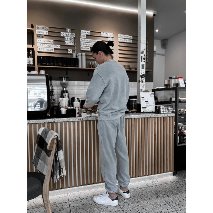 Oversize костюм з вивареної тканини