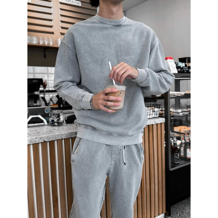 Oversize костюм з вивареної тканини