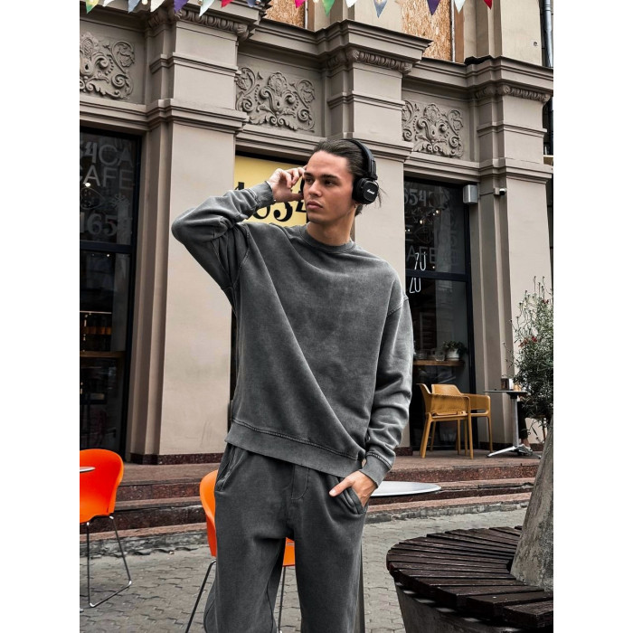 Oversize костюм з вивареної тканини