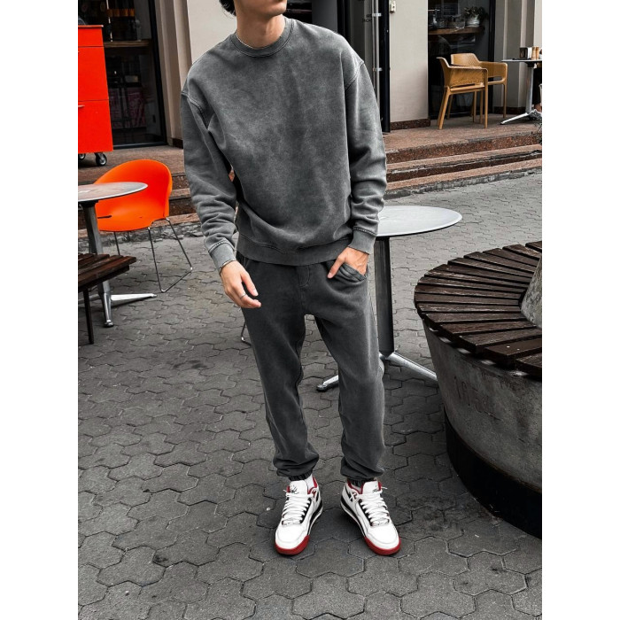 Oversize костюм з вивареної тканини