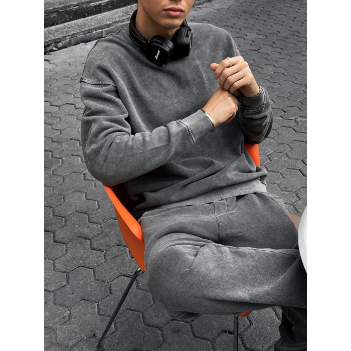 Oversize костюм з вивареної тканини