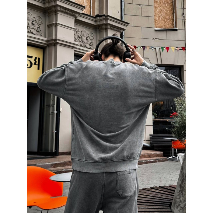 Oversize костюм з вивареної тканини