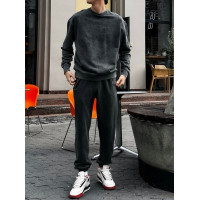 Oversize костюм з вивареної тканини