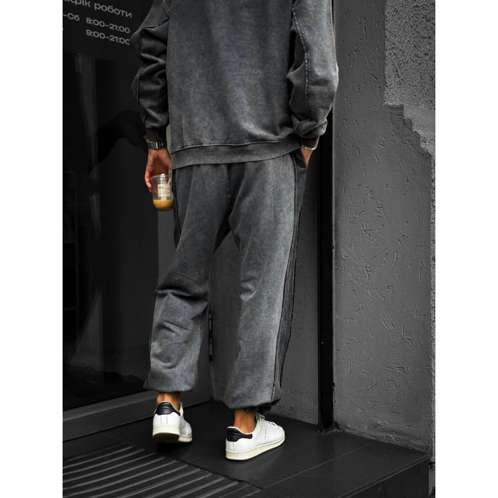 Oversize костюм з вивареної тканини