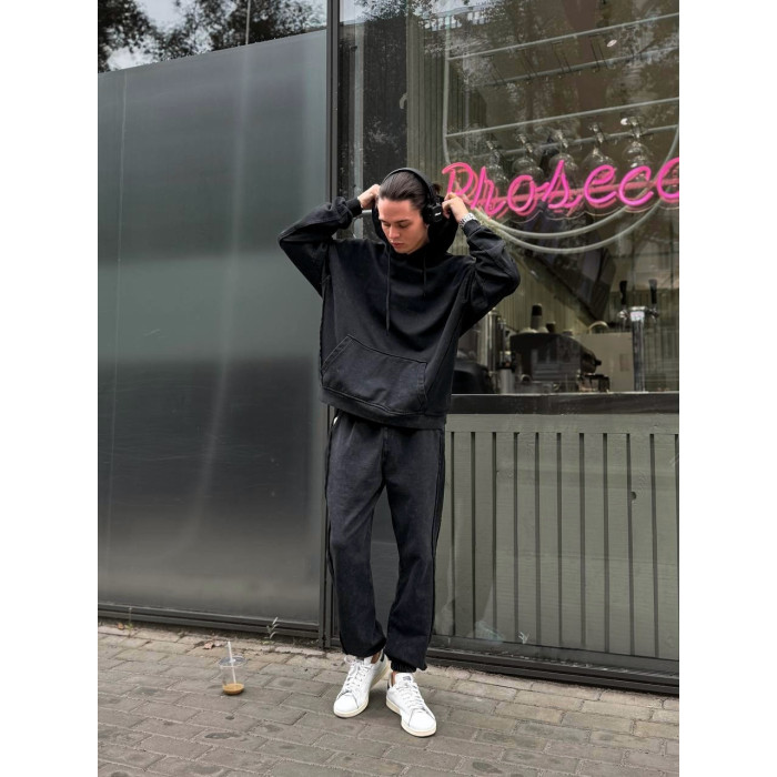 Oversize костюм з вивареної тканини