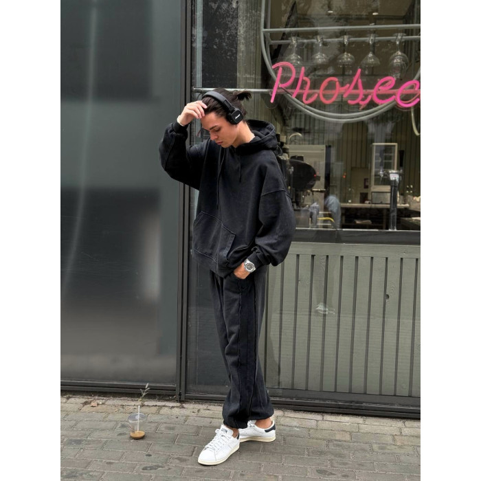 Oversize костюм з вивареної тканини