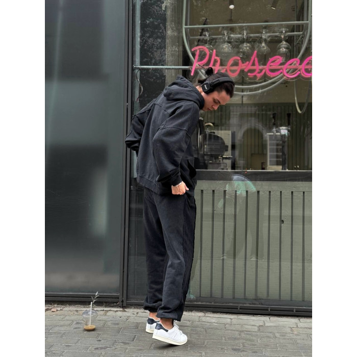 Oversize костюм з вивареної тканини