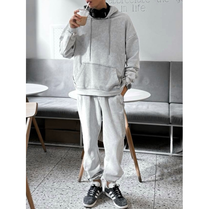 Oversize костюм з вивареної тканини