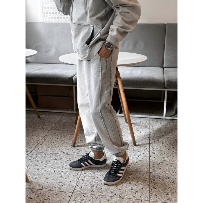 Oversize костюм з вивареної тканини