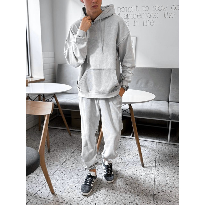 Oversize костюм з вивареної тканини