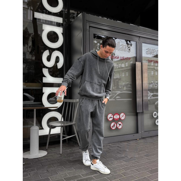 Oversize костюм з вивареної тканини