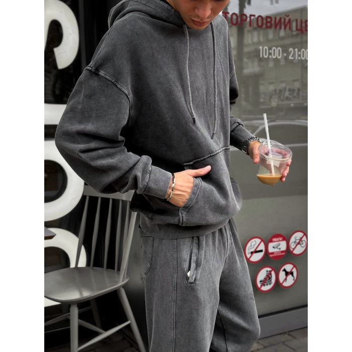 Oversize костюм з вивареної тканини
