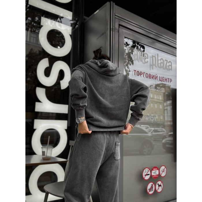 Oversize костюм з вивареної тканини
