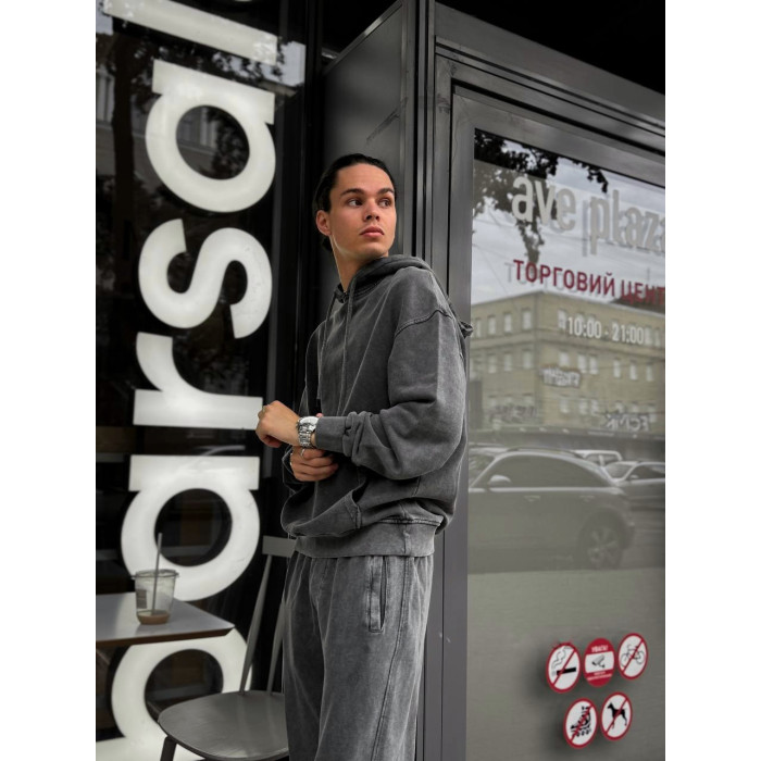 Oversize костюм з вивареної тканини