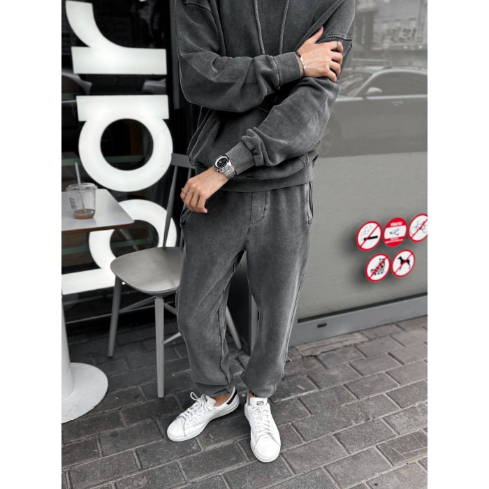 Oversize костюм з вивареної тканини