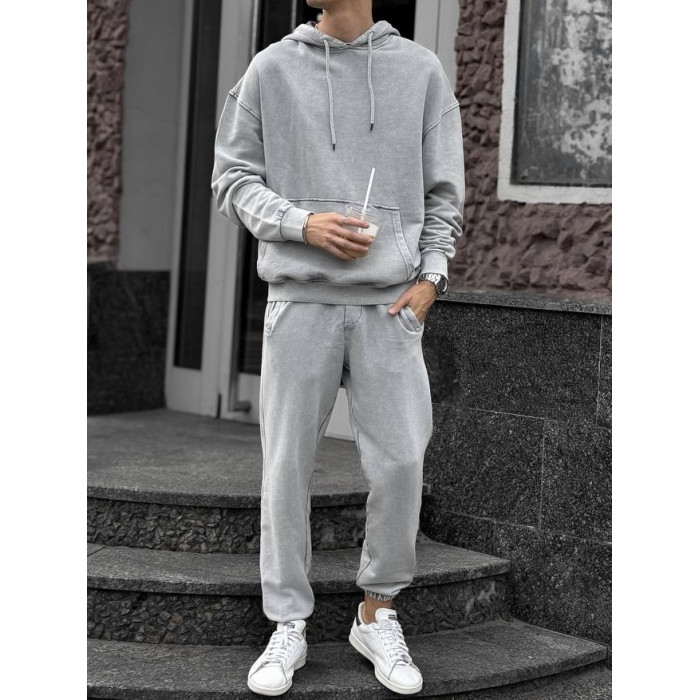 Oversize костюм з вивареної тканини