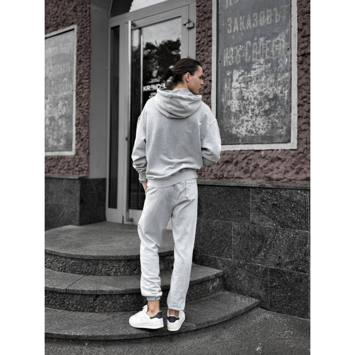 Oversize костюм з вивареної тканини