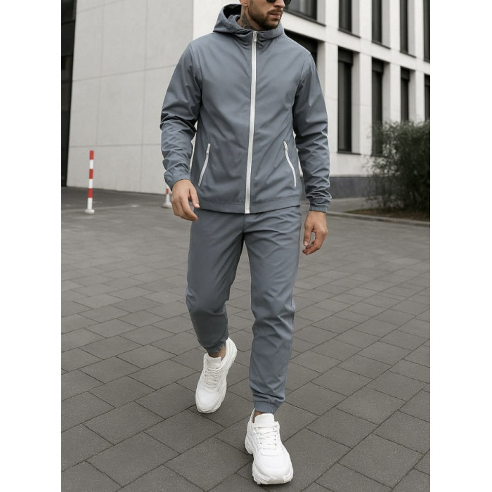 Oversize костюм з вивареної тканини
