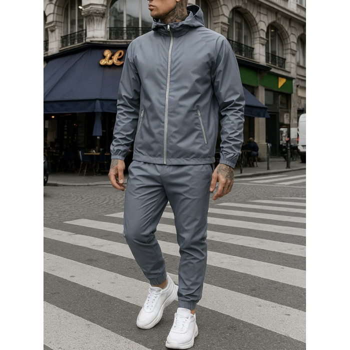 Oversize костюм з вивареної тканини