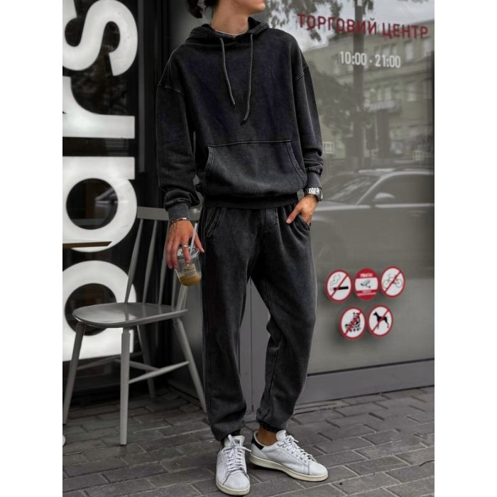 Oversize костюм з вивареної тканини