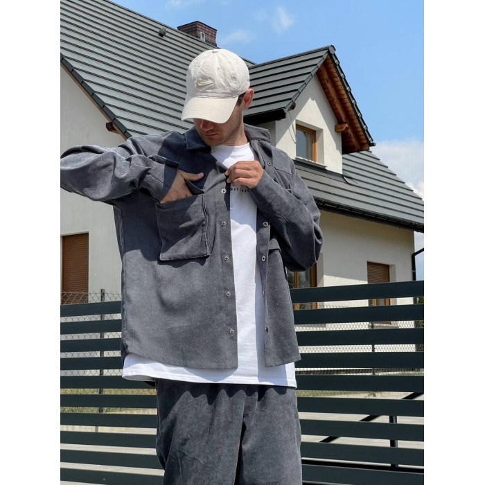 Вельветовий oversize костюм