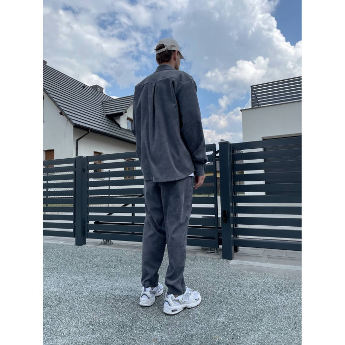 Вельветовий oversize костюм
