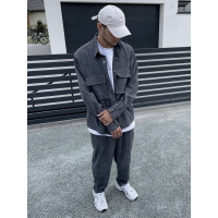 Вельветовий oversize костюм