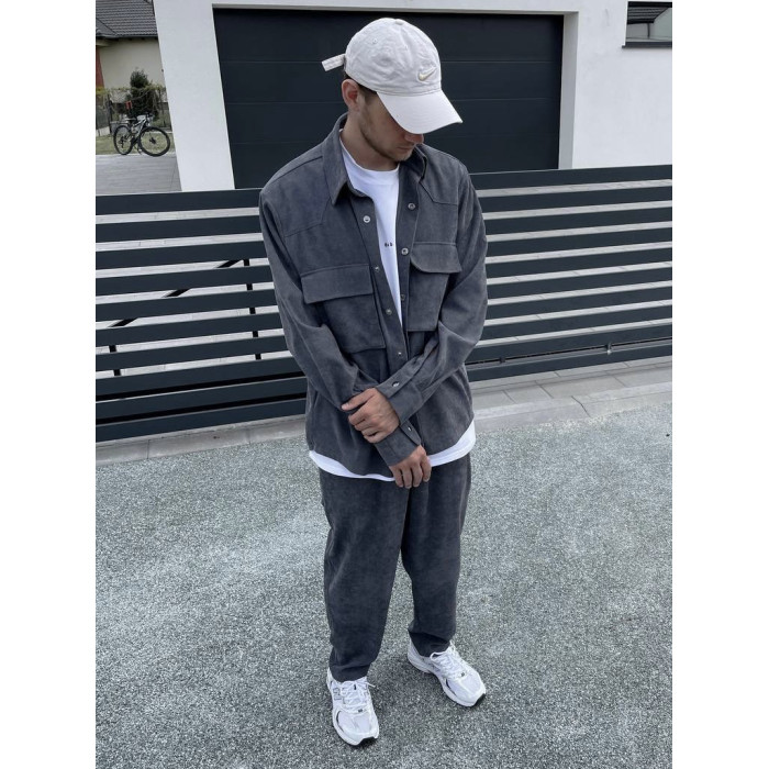 Вельветовий oversize костюм