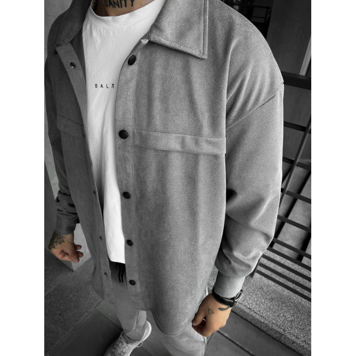 Замшевий oversize костюм