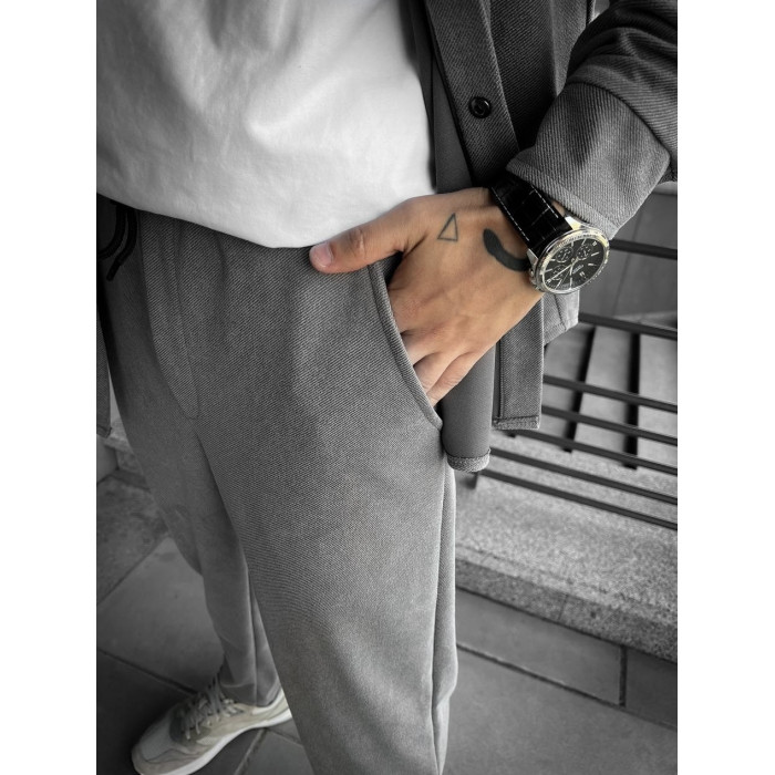 Замшевий oversize костюм