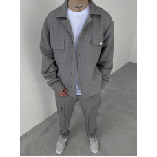 Oversize костюм з текстурної тканини