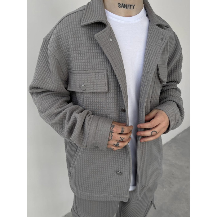 Oversize костюм з текстурної тканини