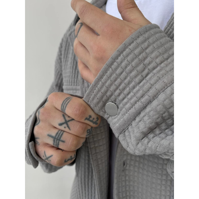 Oversize костюм з текстурної тканини