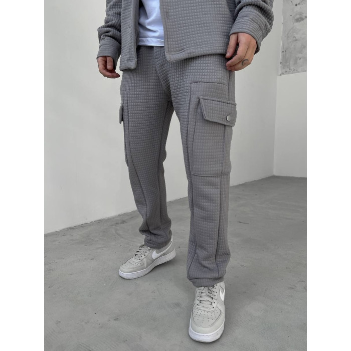 Oversize костюм з текстурної тканини