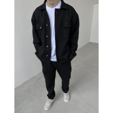 Oversize костюм з текстурної тканини