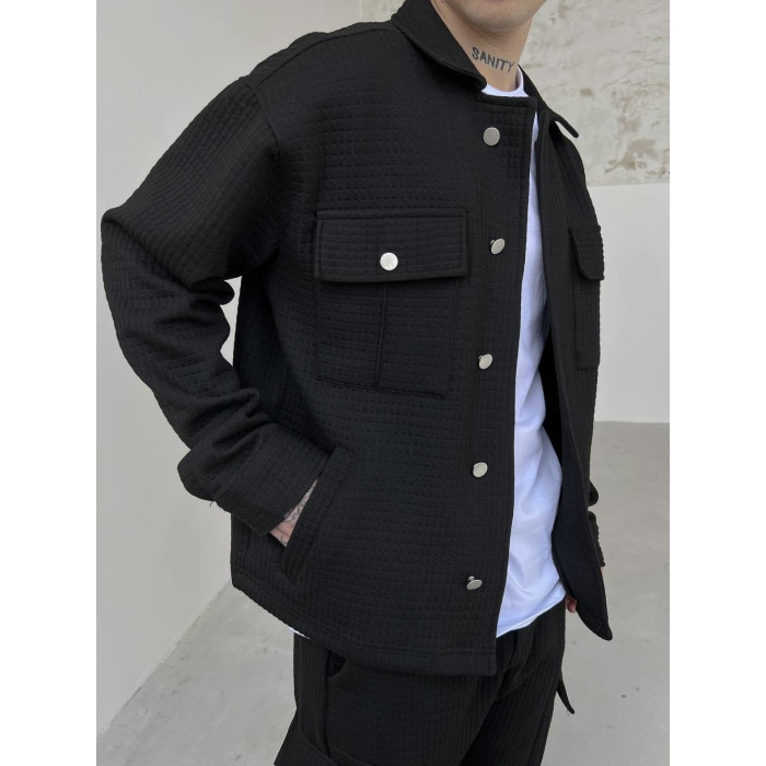 Oversize костюм з текстурної тканини
