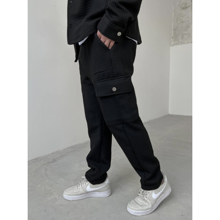 Oversize костюм з текстурної тканини