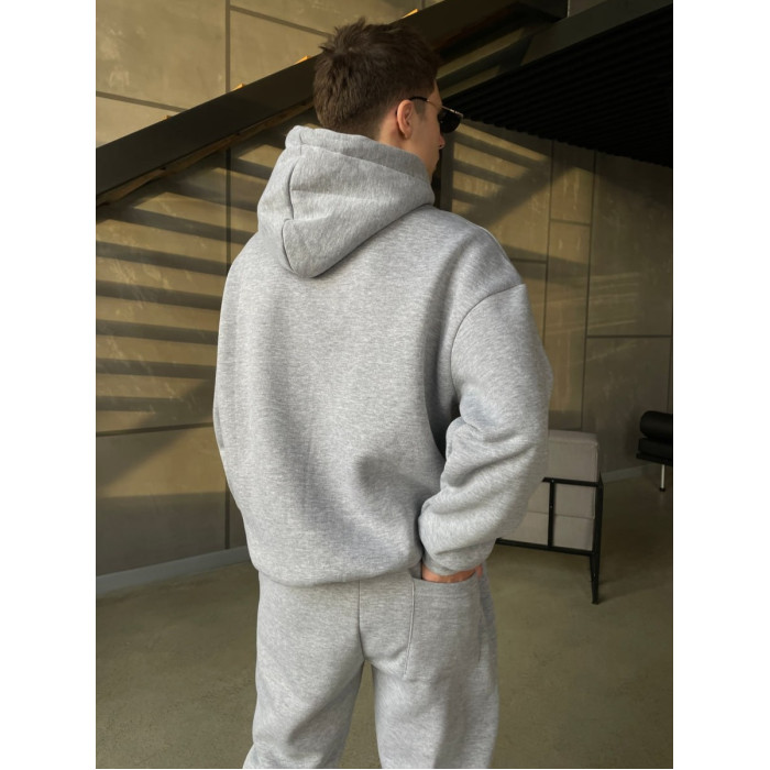 Oversize костюм на флісі з принтом