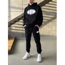 Oversize костюм на флісі з принтом