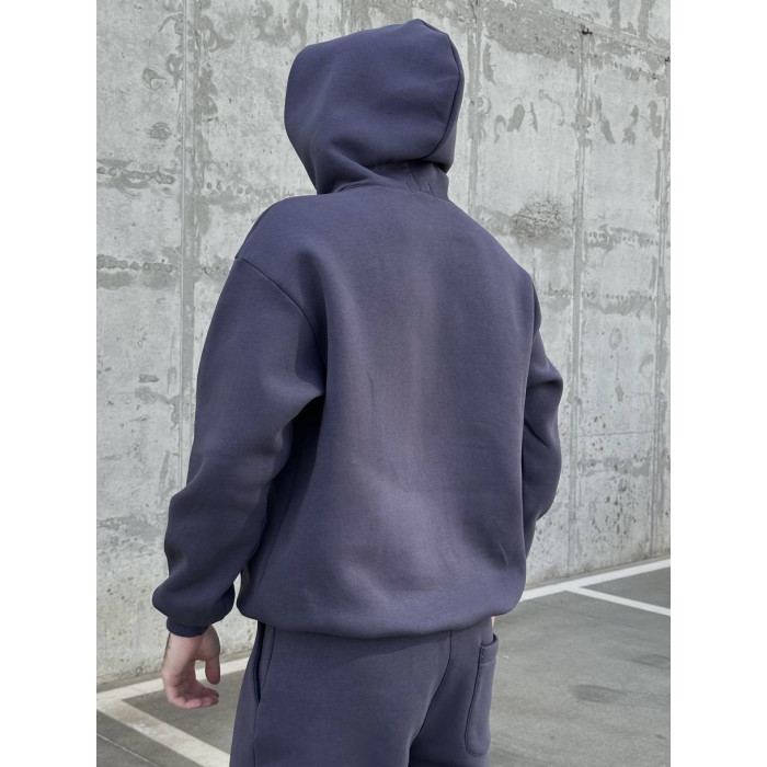 Oversize костюм на флісі з надписом