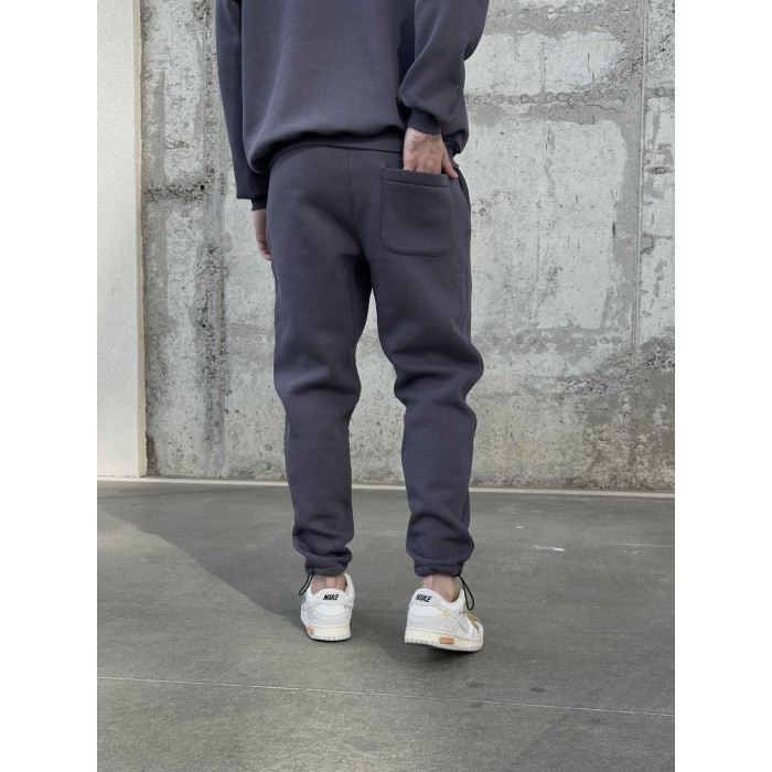 Oversize костюм на флісі з надписом