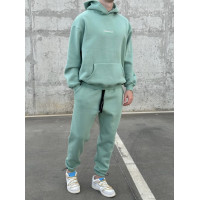 Oversize костюм на флісі з надписом