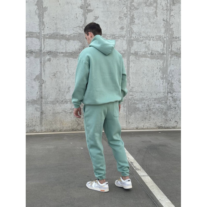Oversize костюм на флісі з надписом