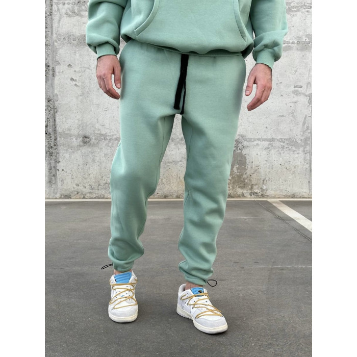 Oversize костюм на флісі з надписом