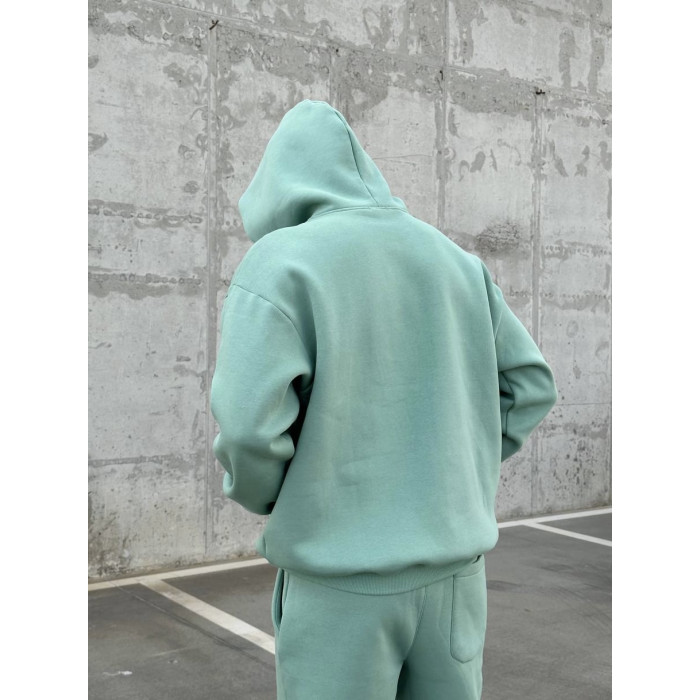 Oversize костюм на флісі з надписом