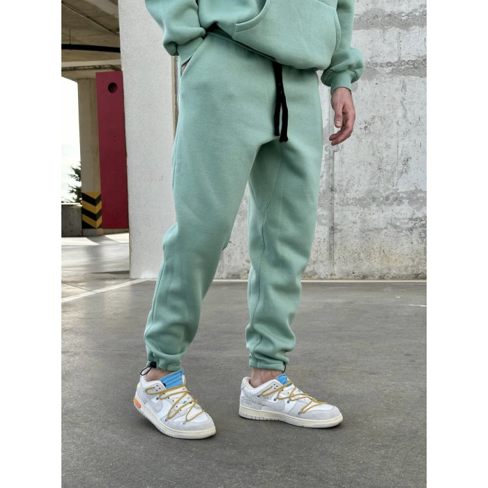Oversize костюм на флісі з надписом