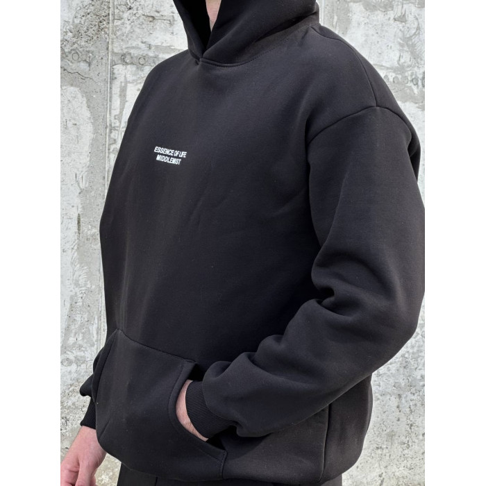 Oversize костюм на флісі з надписом