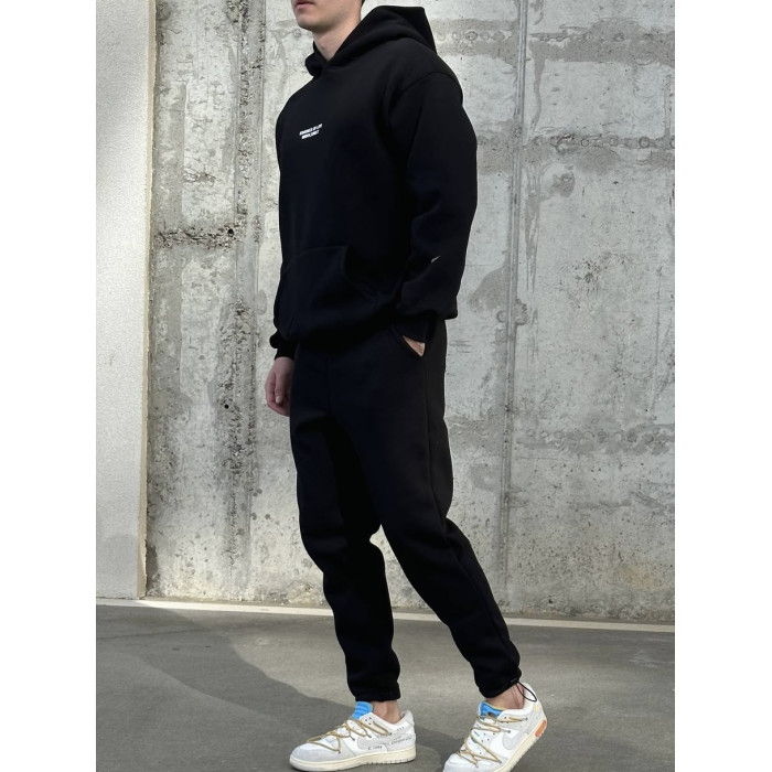 Oversize костюм на флісі з надписом