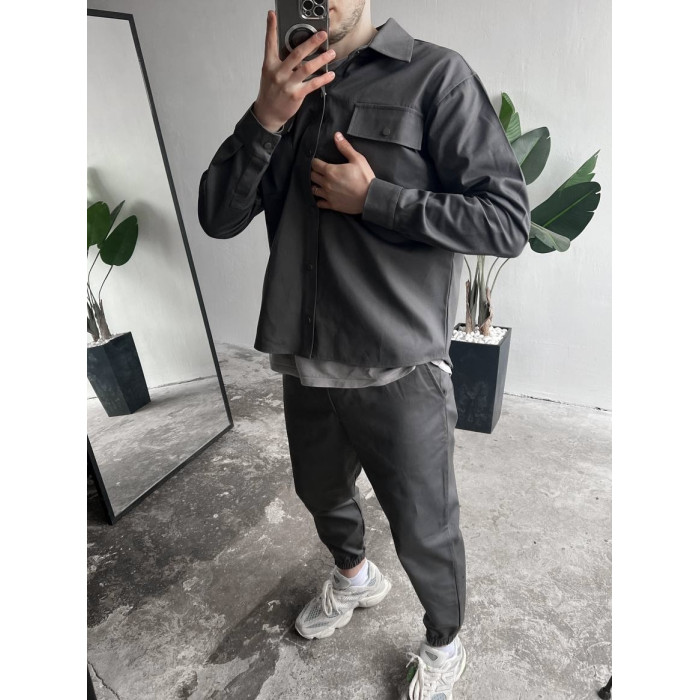 Oversize костюм з цупкого котону