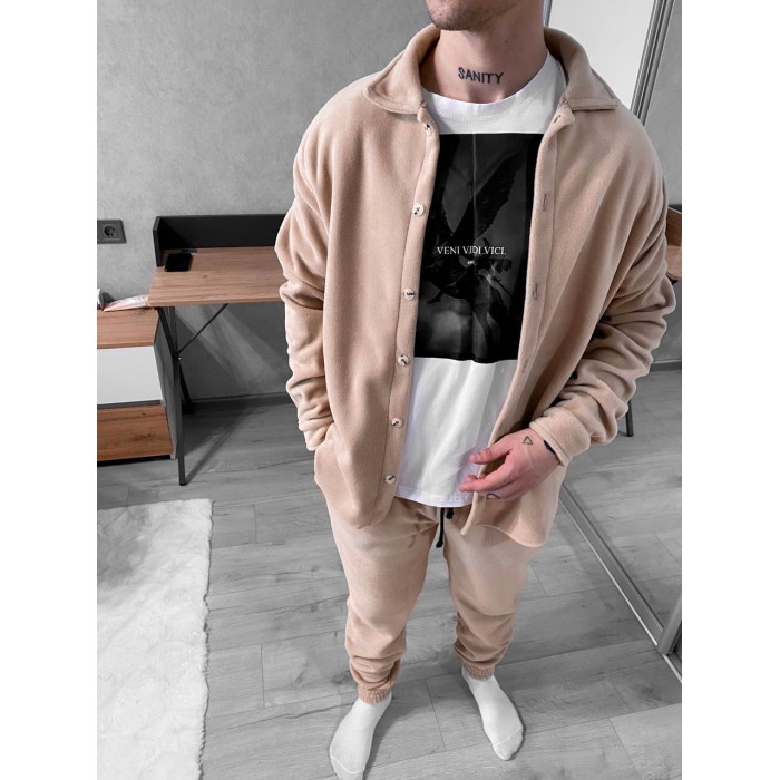 Флісовий oversize костюм